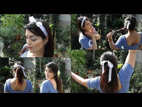Hairstyle for girls ribbon