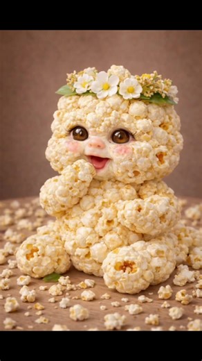 Popcorn eating popcorn ASMR 🍿 #ASMR #satisfyingvideos #aiasmr #popcorn #fyp