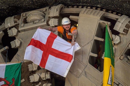 Moment HS2 tunnel machine smashes into Birmingham at last after 19-month journey