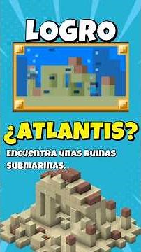 ATLANTIS TUTORIAL logro MINECRAFT #minecraft #minecraftshorts #minecraftmemes #minecraftbedrock