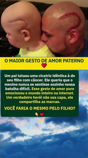 pai tatuagem cicatriz filho cancer