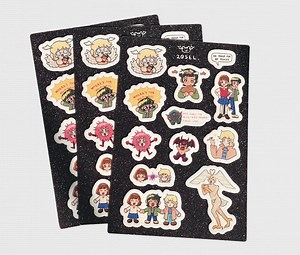 Devil Guy Glitter Sticker Sheet - Etsy