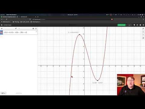 Using DESMOS to find Local Extrema (Max/Min) and Intervals of Increase/Decrease--T. Wayne Young