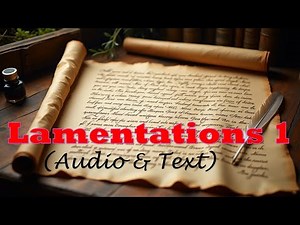 Lamentations 1 | KJV AUDIO BIBLE (With Text & Images)