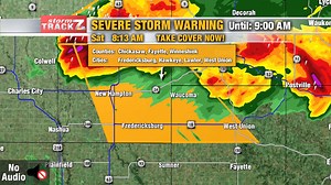 Here is a radar update on the warning... https://kwwl.com/weather/alerts-and-radar/ | KWWL