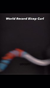 The World Record Bicep Curl ☠️ #gym #armwrestling #strength #strong #edit #trend #fyp #reels | TRENjoyerz