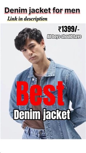 Best denim jacket for men 2026 #trending #shorts #fashion