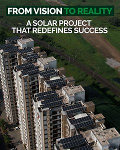 Behold the breathtaking grandeur of our 180 kW rooftop solar project as the massive modules stand tall, harnessing the boundless power of the sun. With the successful installation at Lodha Platina CHS, Dombivali that exceeds all expectations, we've brought this vision to life, where you'll witness the awe-inspiring size and beauty that set our project apart as we redefine what's possible in solar energy.. . . #gosolar #savetheenvironment #hopeforthefuture #cleanenergy #savetheearth #shift #gogre