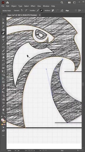 Eagle Logo design #graphicdesign #illustrator #logodesign #branding #shorts