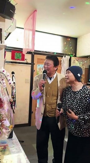 （アリエ＆五木ひろし：“ディオしのび逢い）（須川さんと典子さんがcover唄）