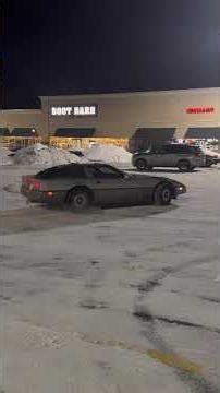 84 crossfire powered vette slide in snow