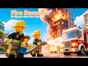 LEGO Firefighters 🚒 True Heroes Save City from Dangerous Fire