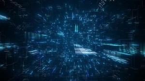 Abstract Digital Data Network Background