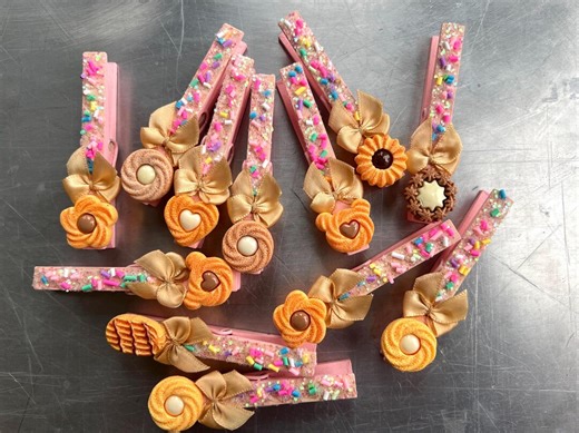 12 | Cheer Spirit Pins, Cheer Clips for Competition, Italian Cookies, Set of 12 - Etsy