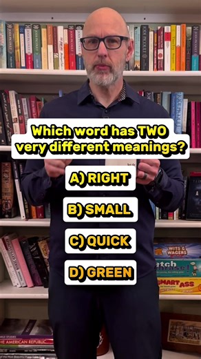 Which word has two very different meanings? #trivia #brainteaser | trivia questions