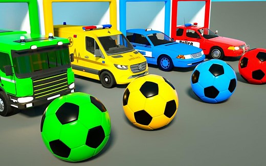 Bingo Song | 糖果搅拌机着色消防车 儿童英语