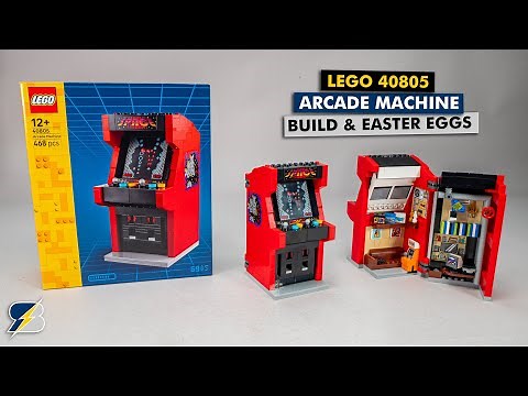 LEGO 40805 Arcade Machine - building review & all the Easter Eggs!