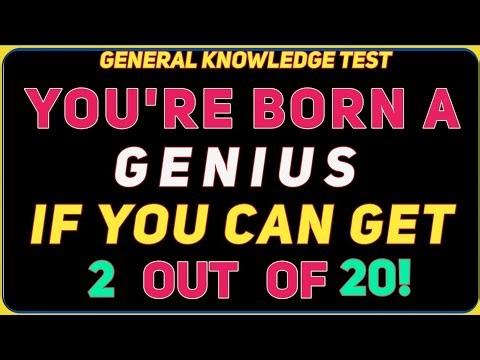 You’re Born a Genius If You Can Get 2 Out of 20! 🧠🔥 | Ultimate General Knowledge Quiz
