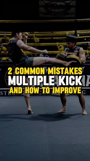 2 common mistakes in multiple kicking & how to fix them. ======== #muaythai #muaythaibasics #muaythaitechniques #muaythaionline #fightclubmuaythaigym #เรียนมวย #เรียนมวยไทยอุดร #muaythaitraining | FightClub MuayThai Udonthani