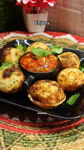 Healthy Tiffin Snack 😋 Suji Appam #recipe #foodie #tastyrecipes #shorts #southindianfood #lalsrasoi