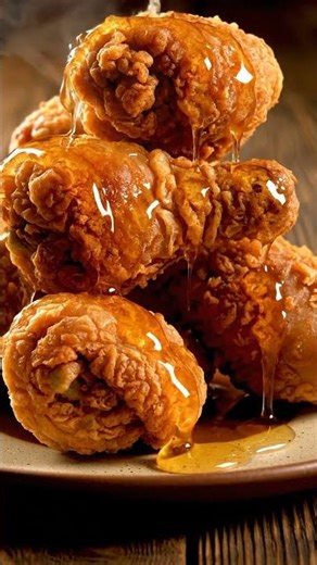 Crispy Honey-Glazed Fried Chicken Drumsticks – Rustic Gourmet Close-Up