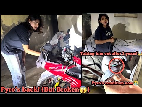 Back on the Beast After 2 Years! 🏍💨 | Dusted, Broken… But ALIVE! #pyrosgirl