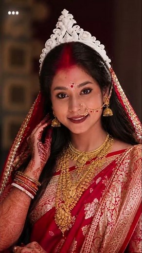 AI New Bride Transformation👰✨ | Stunning Bridal Look ❤️ #shorts