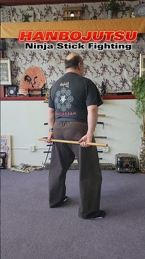 Hanbojutsu | 🥷 Stick Fighting Combat Postures #shorts