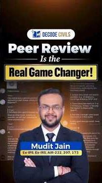 Peer Review = Best Learning | UPSC | Ethics