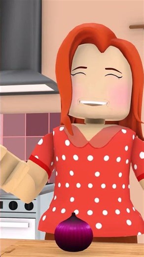When cutting the onion #roblox
