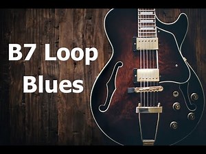 B7 Blues Guitar Backing Track Jam Loop