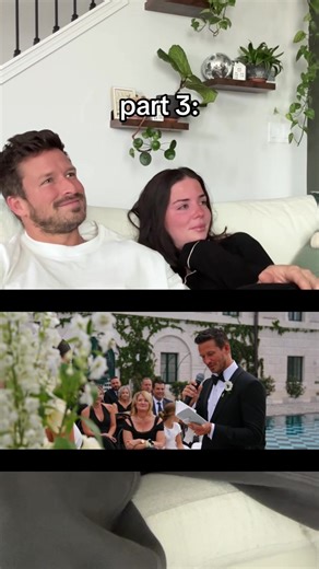 Our first reaction to our wedding video… Part 3! #wedding #bride | wedding
