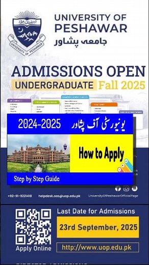 University of Peshawar Admission 2025 | Step by Step How to Apply for Apply | UOP #UOP #peshawar