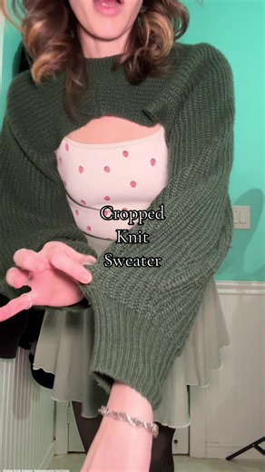 This cropped knit sweater is the cozy staple you didn’t know you needed ✨ Warm, soft, and great with everything from jeans to skirts. Love the texture and fit on me! #tiktokshopcreatorpicks #tiktokshopstockup