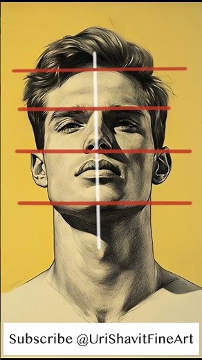 Face Proportions Made EASY for Perfect Portraits! 🎨✍️ #Shorts