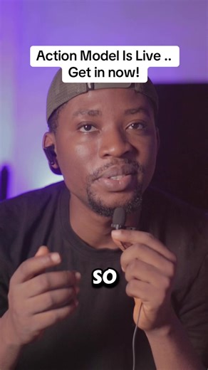 @Action Model is officially live, and this is one of those moments you don’t want to hear about late. Training AI is free, participation is open, and early users always win. Save this for later, send it to a friend who needs a skill upgrade, and follow me I’ll show you exactly how to get started inside.