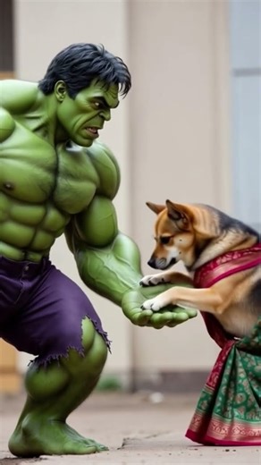 Hulk vs Dog | Epic Battle! 💥🦁 #shorts