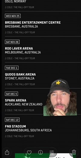 J Cole Aus/NZ Tour Venues Revealed!