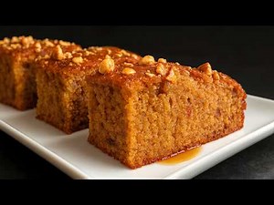 Quick Delicious Cake Recipe - Date and Walnut Cake, Starbucks Style!