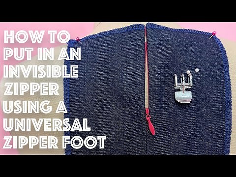 How to Put In an Invisible Zipper With A UNIVERSAL ZIPPER FOOT | Sew Anastasia