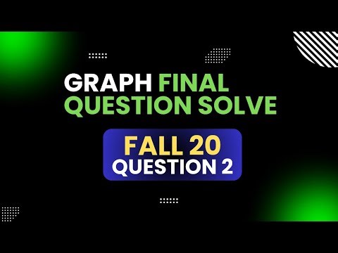Graph Fall 20 Question 2 Solve || Discrete Mathematics