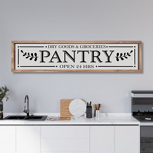Kitchen Sign, Kitchen Pantry Sign, Pantry Door Sign, Farmhouse Pantry Sign, Grocery and Dry Good Signs, Rustic Farmhouse Decor, Wood Sign - Etsy