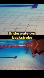 Underwater vs backstroke 🤿🏊‍♂️ Yep… that’s why swimmers can’t go more than 15 meters underwater. It’s just too fast. Which part of swimming do you think is the fastest? #swimming #underwaterswimming #backstroke #swimmingfacts | Skills N Talents
