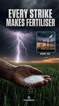 Every lightning strike fertilises the ground beneath it