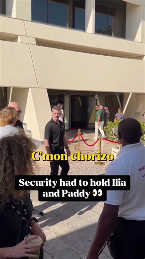 UFC security was not letting Ilia and Paddy get close 👀😳 #iliatopuria #paddypimblett #ufc #mma
