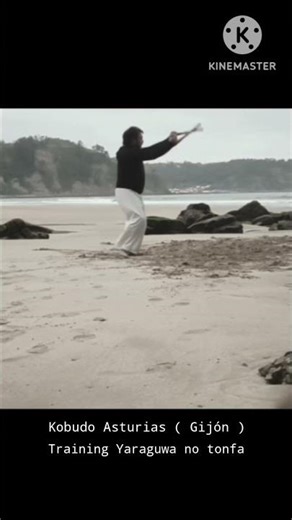 Kobudo tonfa . Yaraguwa no tonfa. Kobudo Gijón.