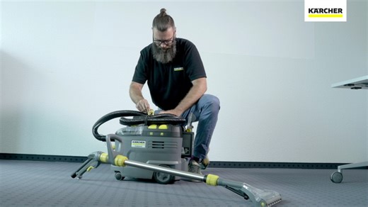 How to use the battery-operated spray extraction device Puzzi 9/1 Bp Adv (SI 12)