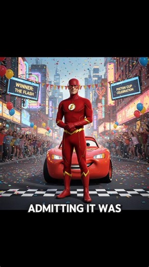 MCQUEEN CHALLENGES FLASH TO A RACE ⚡ #shorts