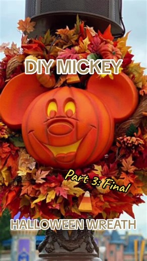 DIY MICKEY HALLOWEEN WREATH: FINAL VIDEO! This has been such a great time consuming but SUPER REWARDING project! May want to try again with molding clay but for now I am proud of what I got! Its officially fall in my living room 🎃🍂🍁✨ #disneyhalloweendecor #diy #disneydiy #mickeyhalloween #diyhalloweendecor #disneytiktok