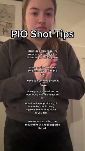 If you are preparing to do your first PIO shot or are just really nervous about the process, don’t be. I promise it is not as bad as it appears! #ivf #invitrofertilization #pioshot #progesteroneinoil #infertility #frozenembryotransfer #infertilitycheck